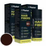 SZETT 3 db Plushair HAIR FIBERS hajszál - sötétbarna