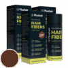 SZETT 3 db Plushair HAIR FIBERS hajszál - középbarna