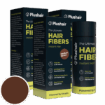 SZETT 3 db Plushair HAIR FIBERS hajszál - középbarna